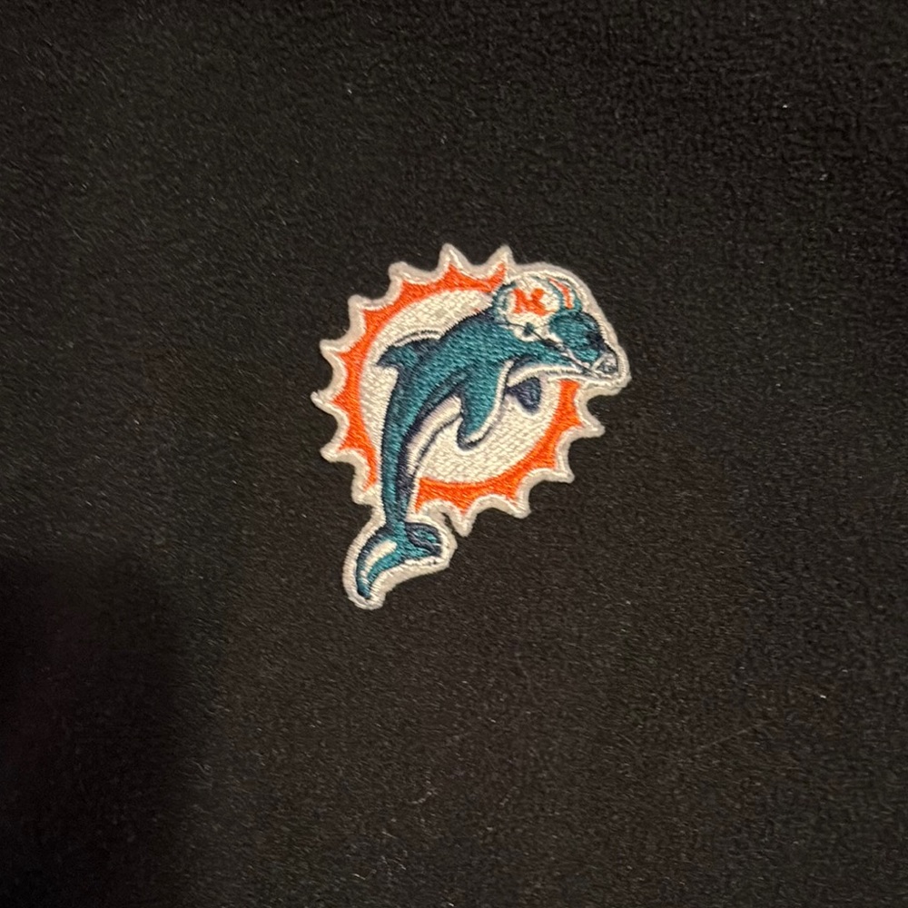 Miami Dolphins Black Fleece Jacket - Picture 4 of 6